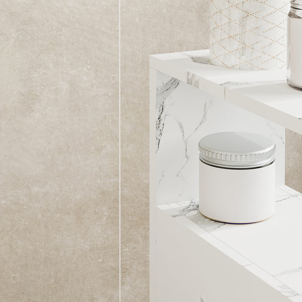 Mobile da Bagno Broreynna a Rotelle con 2 Cassetti 66 x 15 x 33 cm [en.casa]