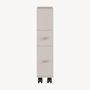 Mobile da Bagno Broreynna a Rotelle con 2 Cassetti 66 x 15 x 33 cm [en.casa]