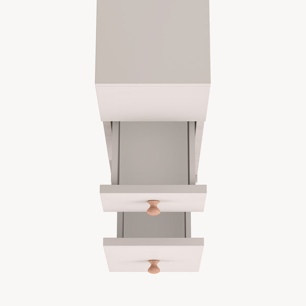 Mobile da Bagno Broreynna a Rotelle con 2 Cassetti 66 x 15 x 33 cm [en.casa]