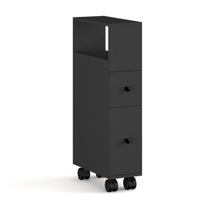 Mobile da Bagno Broreynna a Rotelle con 2 Cassetti 66 x 15 x 33 cm [en.casa]