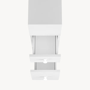 Mobile da Bagno Broreynna a Rotelle con 2 Cassetti 66 x 15 x 33 cm [en.casa]