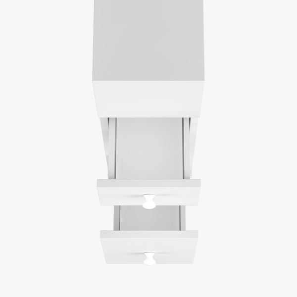 Mobile da Bagno Broreynna a Rotelle con 2 Cassetti 66 x 15 x 33 cm [en.casa]