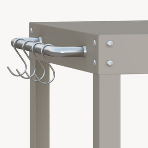 Carrello Portavivande Bolognano di Servizio a 3 Ripiani 81x50x50 cm - casa.pro