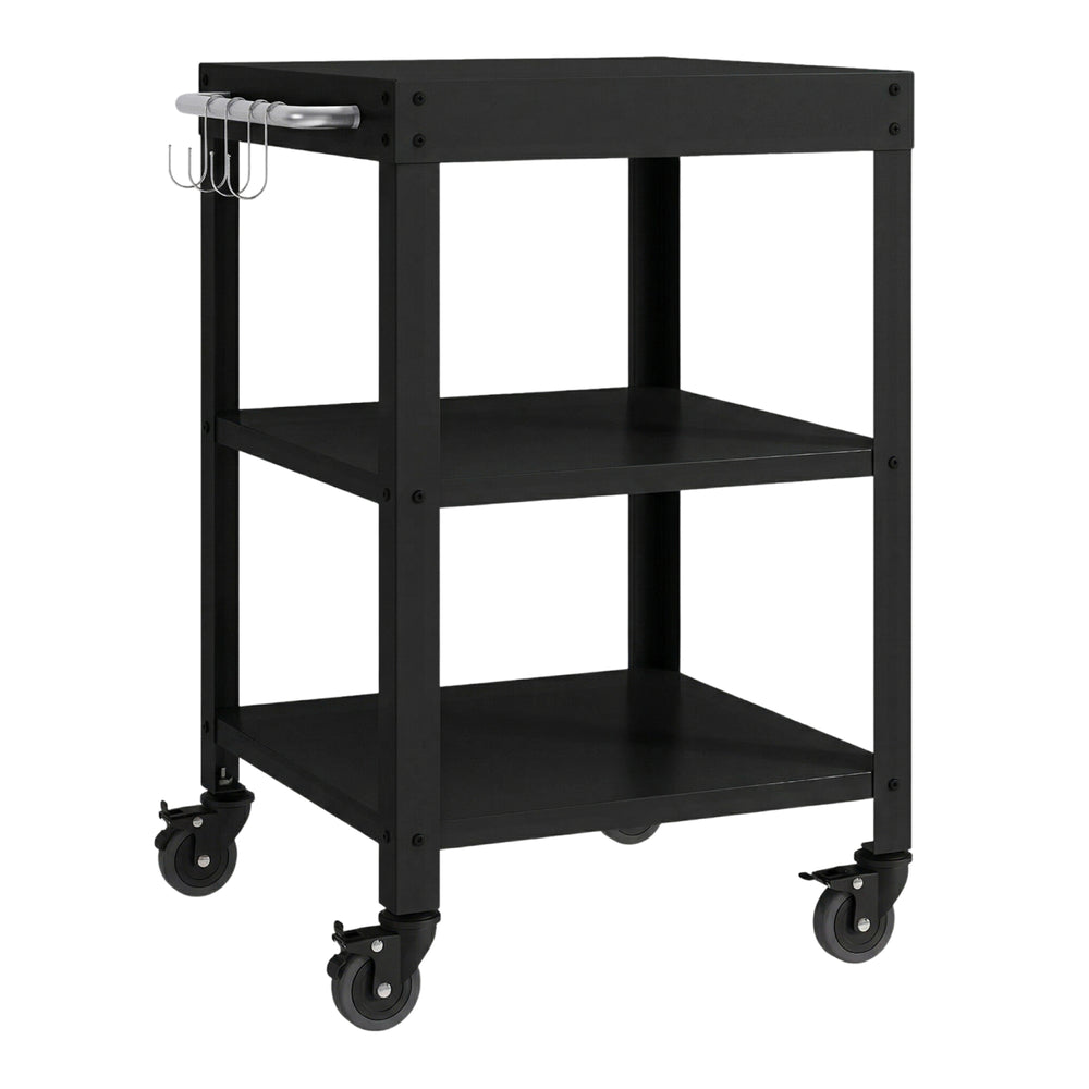 Carrello Portavivande Bolognano di Servizio a 3 Ripiani 81x50x50 cm - casa.pro