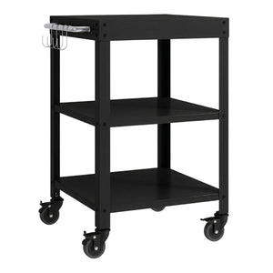 Carrello Portavivande Bolognano di Servizio a 3 Ripiani 81x50x50 cm - casa.pro