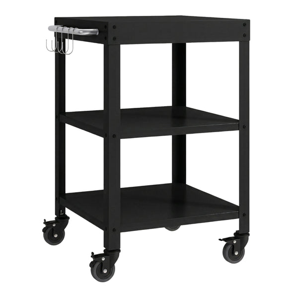 Carrello Portavivande Bolognano di Servizio a 3 Ripiani 81x50x50 cm - casa.pro