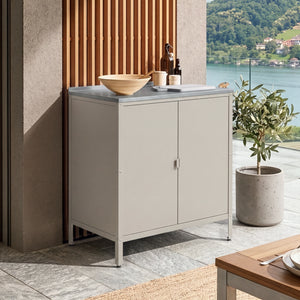 Armadietto da Giardino Bolognano 92 x 80 x 50 cm Acciaio casa.pro