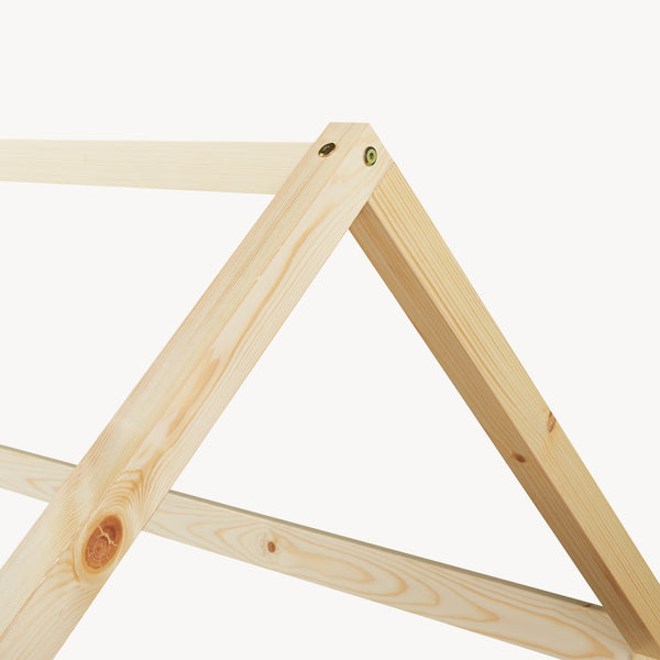 Letto Casetta Hesel per Cameretta con Sponda Stile Montessori in Legno di Pino [en.casa]