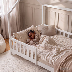 Letto a Casetta Hesel per Cameretta con Materasso [en.casa] 