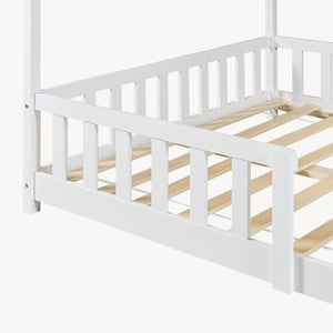 Letto a Casetta Hesel per Cameretta con Materasso [en.casa] 