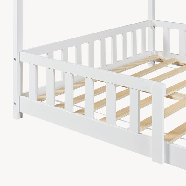 Letto a Casetta Hesel per Cameretta con Materasso [en.casa] 