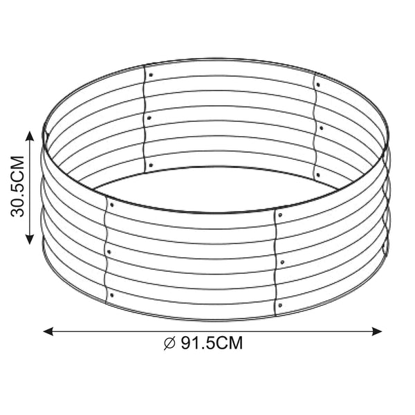 Aiola da giardino Andrano in acciaio [casa.pro]