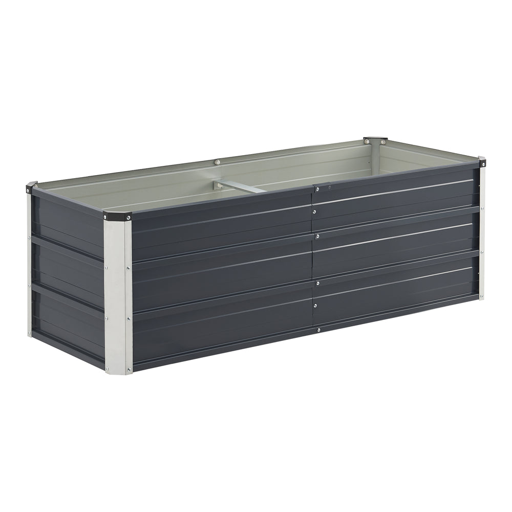 Aiuola Nijmegen con traversa centrale in acciaio in varie dimensioni [en.casa] - premiumXL