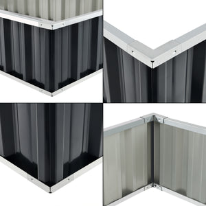 Aiola Zevenaar in acciaio grigio antracite in varie dimensioni [en.casa]