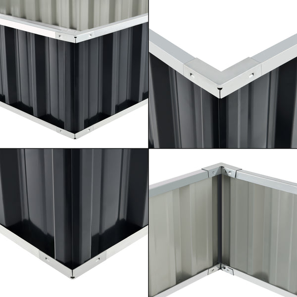 Aiola Zevenaar in acciaio grigio antracite in varie dimensioni [en.casa]