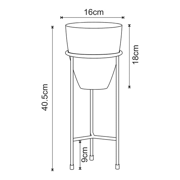 Porta fiori Asten 40,5x16 cm [en.casa]