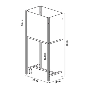 Porta piante Porsgrunn metallo [en.casa]