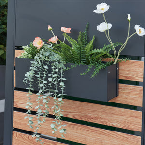 Blumenkasten Achtkarspelen 50x12x15cm Anthrazit [en.casa] - premiumXL