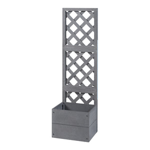 Fioriera con traliccio Amstelveen Grigio [en.casa]