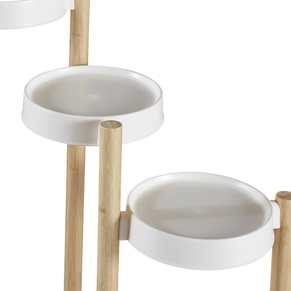 Scaletta Portafiori Sastamala a 3-4 Livelli Bambù - Vari modelli [en.casa] 