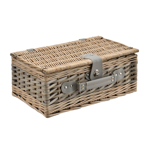 Cestino da Picnic per 2-4 Persone Valigia Picnic in Rami di Salice Vintage - casa.pro