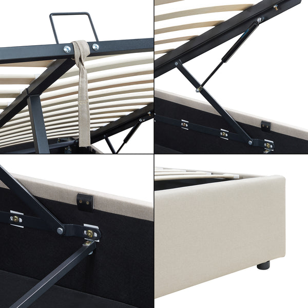 Letto imbottito Nola [en.casa]