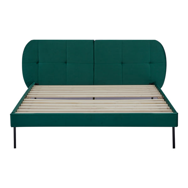 Letto imbottito Porvoo con materasso [en.casa]