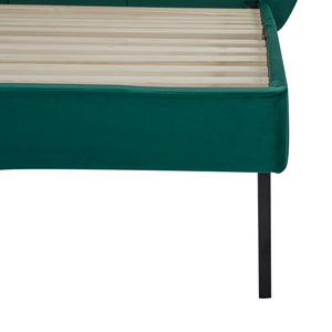 Letto Porvoo con Testiera e Materasso [en.casa]