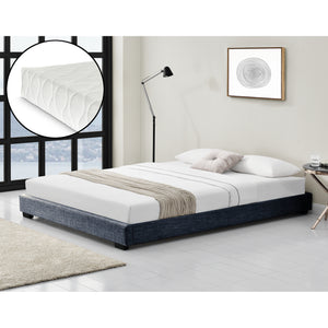 Letto imbottito Solingen in ecopelle con materasso in schiuma fredda 90x200 cm Corium