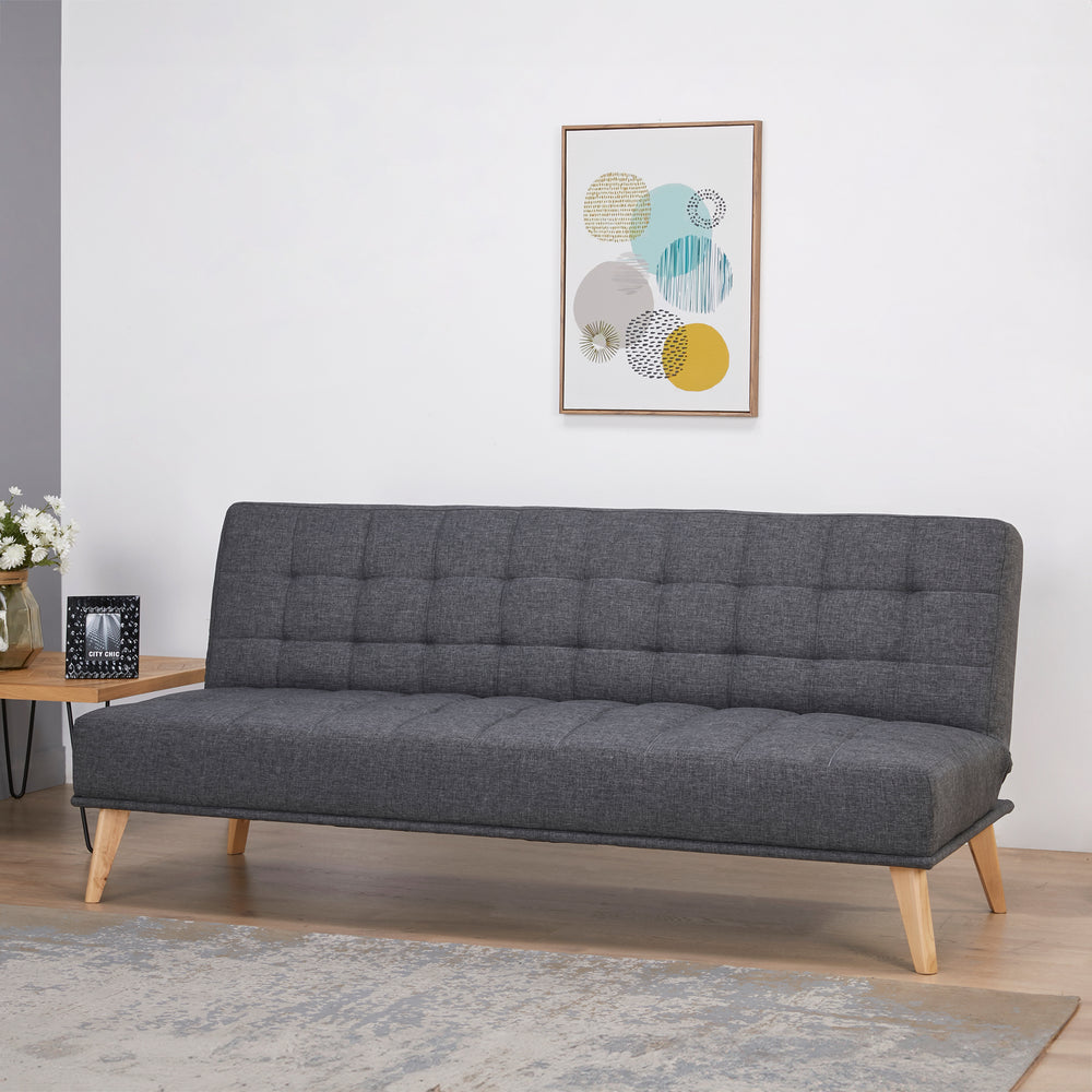 Divano letto Pukkila 180x86x81 cm Tessuto [en.casa]