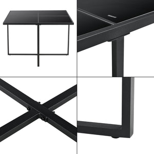 Set di mobili da giardino in polyrattan Tarragona per 8 persone in vari colori en.casa