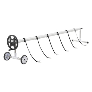 Avvolgitore per piscina Amorgo con ruote in alluminio [en.casa]