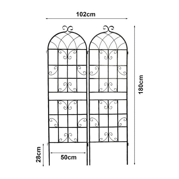 Griglia a ranghi Barrea set da 2 [casa.pro]