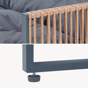 Set Salottino per Esterno Karg Divano Modulare a 3 pezzi e Tavolino casa.pro 