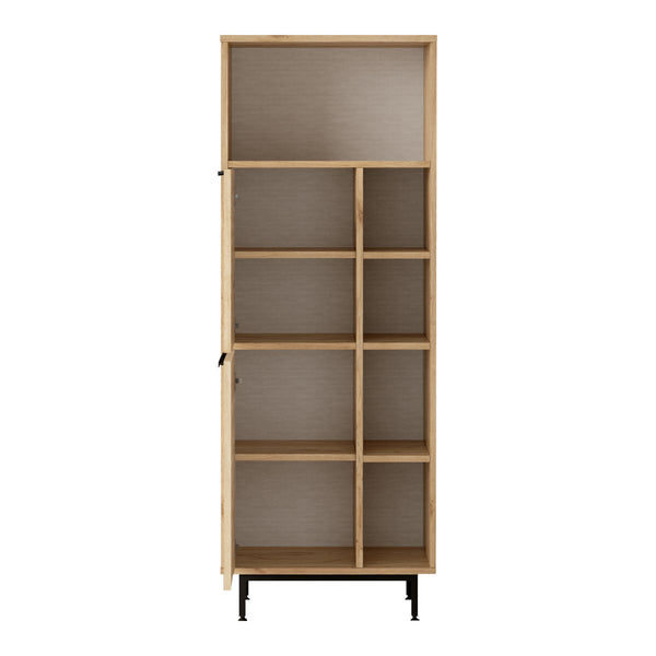 Armadio Kvænangen Mobile Contenitore - Effetto Rovere / Rattan [en.casa]