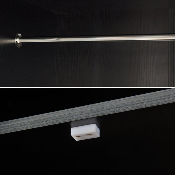 Armadio da Guardaroba Larundi con 4 Ante e 2 Cassetti 216 x 80 x 52 cm [en.casa]