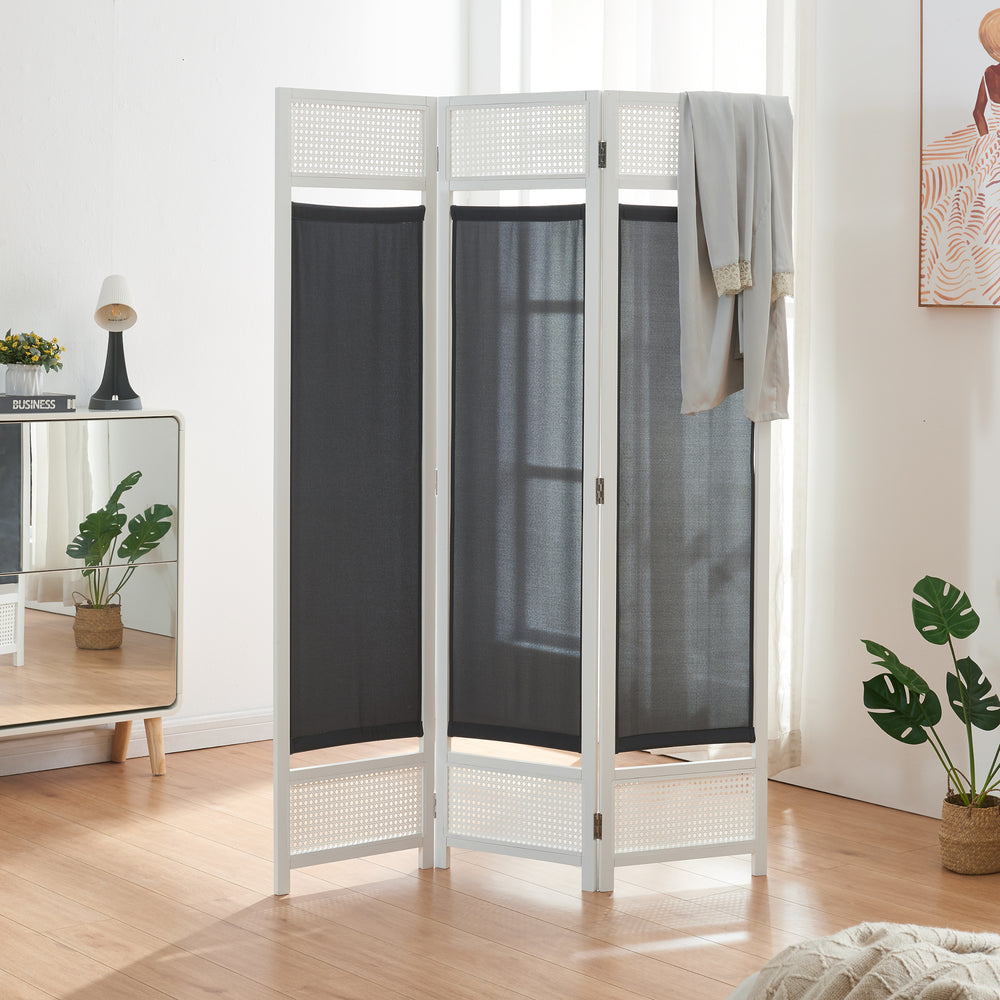 Separé Dorotea Bianco/Grigio scuro [en.casa]