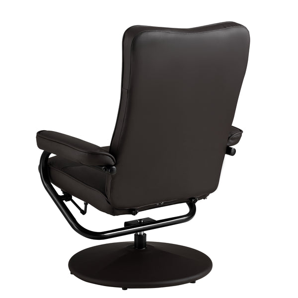 Poltrona Relax Imbottita Rivestito in Tessuto/Similpelle con Schienale Reclinabile e Poggiapiedi Poltrona in Design Moderno - Vari Colori