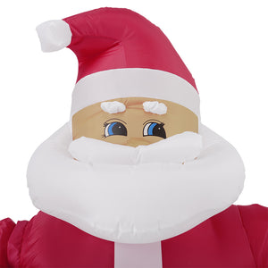 [en.casa] Figure giganti gonfiabili con 4 LED Uso interno e esterno Pupazzo di neve/Babbo Natale