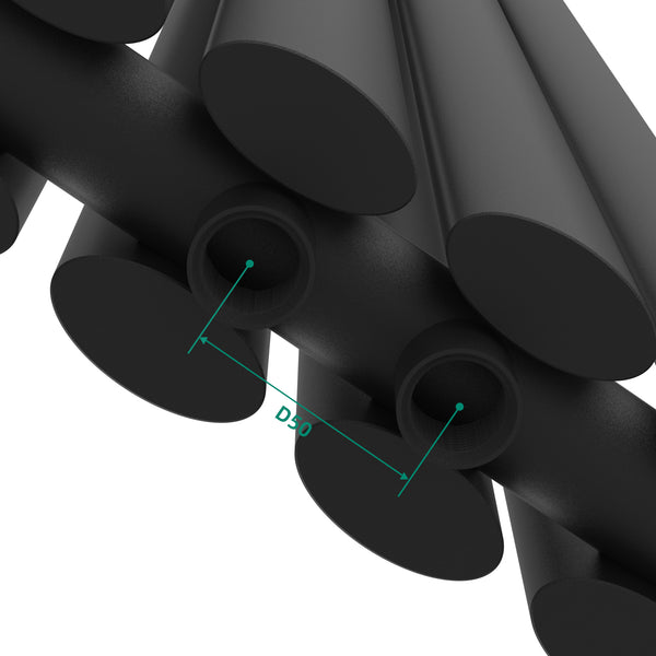 Radiatore di design Nore curvo a doppio strato