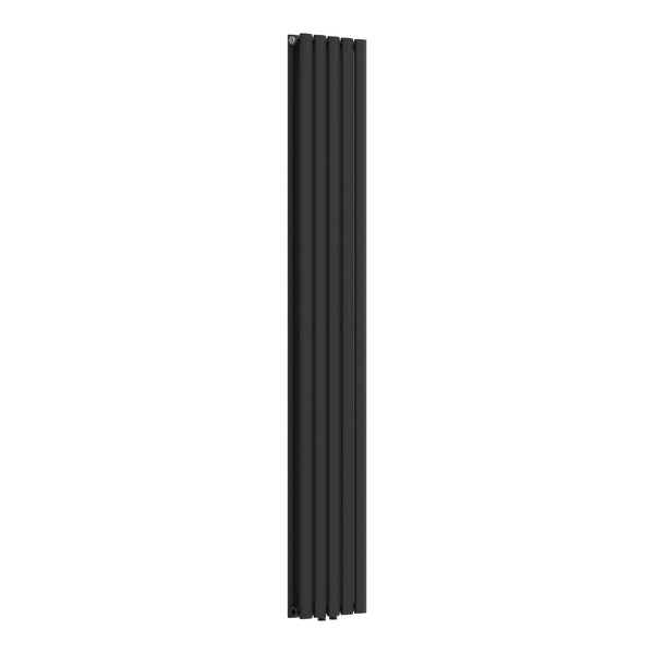 Termosifone Nore ad Acqua Calda Pannello Doppio con Elementi Tubolari 180 x 30 cm Nero [neu.haus] 