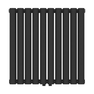 Termosifone Nore ad Acqua Calda Pannello Doppio con Elementi Tubolari 60 x 60 cm Nero [neu.haus] 