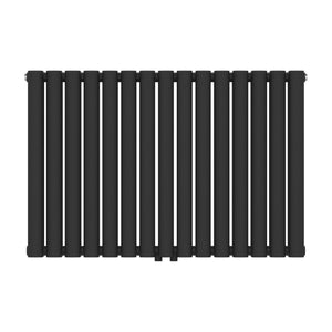 Termosifone Nore ad Acqua Calda Pannello Doppio con Elementi Tubolari 60 x 90 cm Nero [neu.haus] 