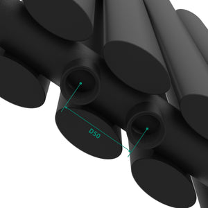 Termosifone Nore ad Acqua Calda Pannello Doppio con Elementi Tubolari 60 x 90 cm Nero [neu.haus] 