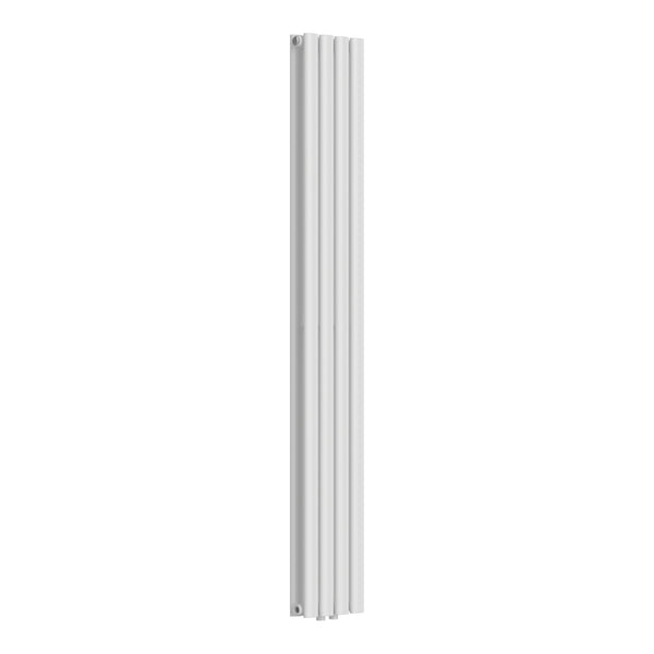 Termosifone Nore ad Acqua Calda Pannello Doppio con Elementi Tubolari 160 x 24 cm Bianco [neu.haus] 