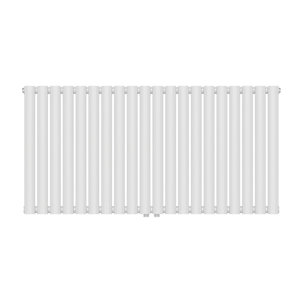 Termosifone Nore ad Acqua Calda Pannello Singolo con Elementi Tubolari 60 x 120 cm - Bianco [neu.haus] 