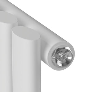 Termosifone Nore ad Acqua Calda Pannello Singolo con Elementi Tubolari 60 x 120 cm - Bianco [neu.haus] 