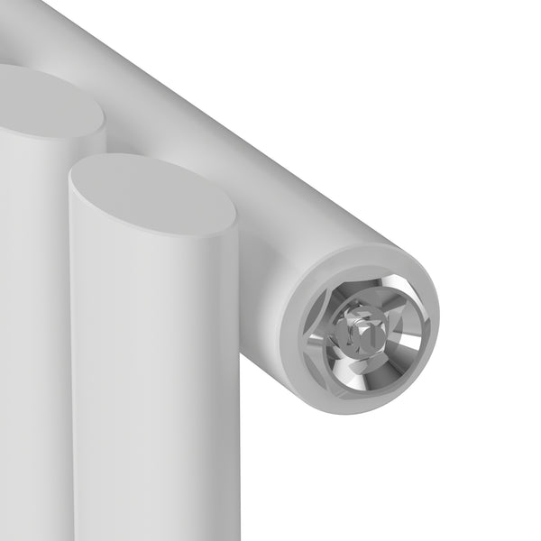 Termosifone Nore ad Acqua Calda Pannello Singolo con Elementi Tubolari 60 x 120 cm - Bianco [neu.haus] 
