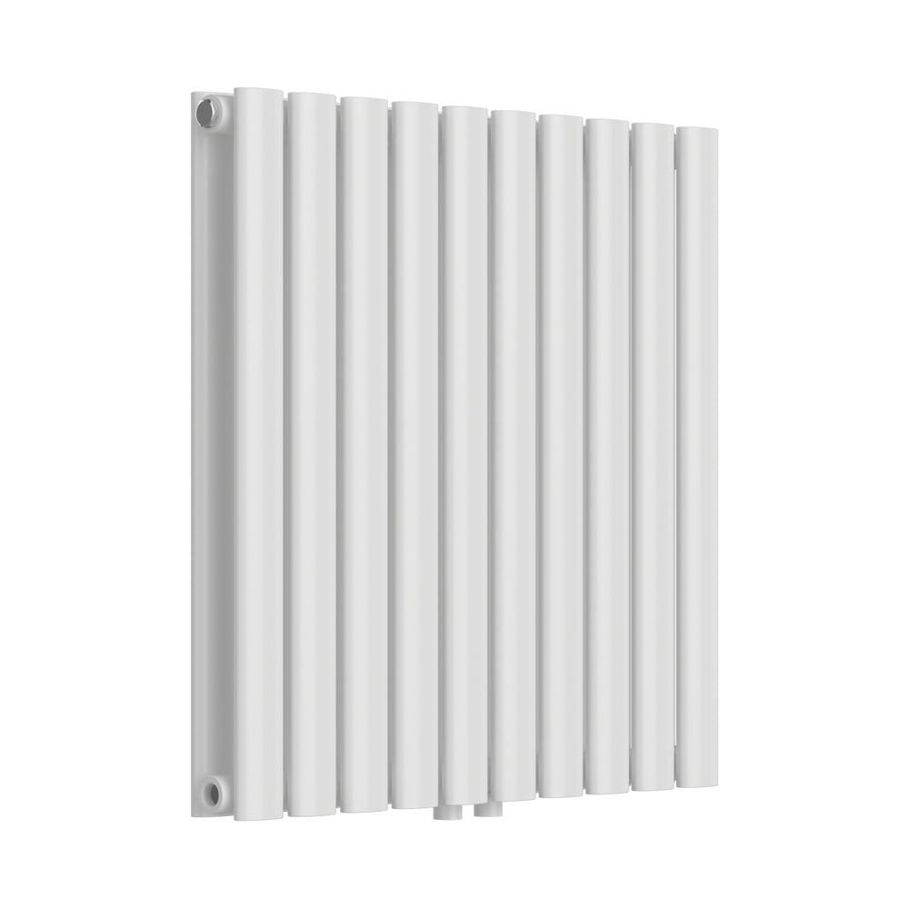 Termosifone Nore ad Acqua Calda Pannello Doppio con Elementi Tubolari 60 x 60 cm Bianco [neu.haus] 