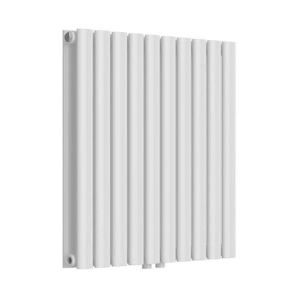 Termosifone Nore ad Acqua Calda Pannello Doppio con Elementi Tubolari 60 x 60 cm Bianco [neu.haus] 